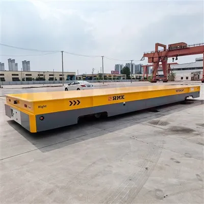 Ultra uzun malzeme taşıma arabası çift hidrolik pil izsiz transfer arabası